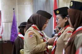 Fatmawati Rusdi Kukuhkan Mabi Saka dan Pinsaka POM