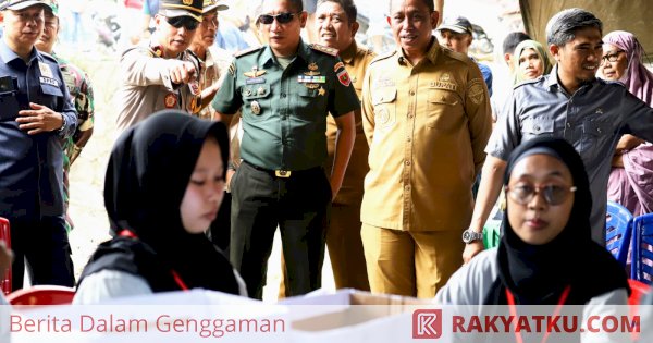 26 Desa Gelar Pilkades Serentak, Bupati dan Forkopimda Wajo Keliling Pantau TPS