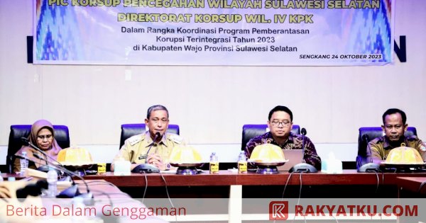 Korsupgah KPK Apresiasi Peningkatan MCP dan SPI Kabupaten Wajo