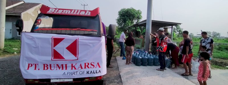 Atasi Permasalahan Kekeringan, Bumi Karsa Salurkan CSR Bantuan Air Bersih