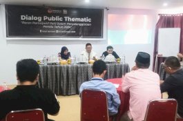 Bawaslu Wajo Dialog Public Theomatic, Hadirkan LSM dan Pers