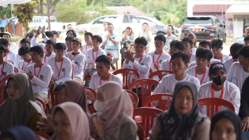 Pra Pelatihan Kejuruan Program Pengembangan Sumber Daya Manusia (SDM) Proyek Tanamalia 2023, Jumat (3/11/2023), di MIS Darul Ilmi Hidayatullah Towuti, Desa Asuli, Kecamatan Towuti, Kabupaten Luwu Timur. (Foto: PT Vale Indonesia)