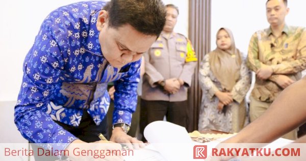 Bupati Barru Teken Naskah Hibah Daerah untuk Pemilu 2024