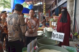 Pj Wali Kota Bareng Forkopimda Pantau Pasokan dan Harga Bahan Pokok