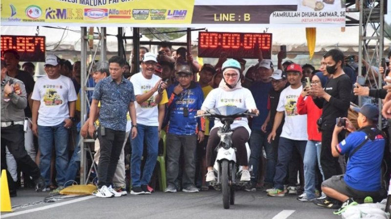 Bupati Luwu Utara Buka Kejurnas Drag Bike Region Sulampua