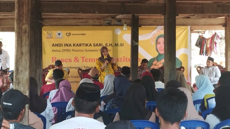 Ketua DPRD Sulsel Serap Aspirasi Warga Bottolai-Bawa Bantuan Ratusan Bibit Tanaman