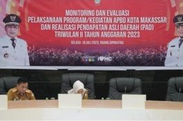Rapat Monitoring Rencana Pelaksanaan APBD 2023 Bappeda Makassar 