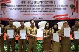 Bappeda Makassar Telah Gelar FGD Terkait Sinergitas Perencanaan dan Harmonisasi Program Pemerintah Kota Makassar.