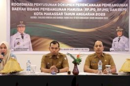 Bappeda Makassar Laksanakan Evaluasi Hasil Tinjau Kinerja Aksi Bangda Tahun 2022