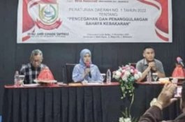 Andi Suhada Sosialisasi Perda Penanggulangan dan Bahaya Kebakaran