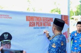 Jadi Irup HUT Korpri, PJ Wali Kota Parepare Tekankan Netralitas ASN di Pemilu 2024