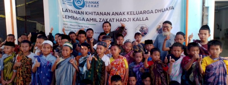 LAZ Hadji Kalla Sukses Khitan Massal 600 Anak Keluarga Dhuafa Selama Setahun