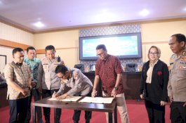Bupati Bantaeng Saksikan Penandatanganan MoU Pengamanan Obyek Vital Negara