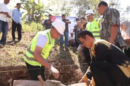 Bupati Bantaeng Letakkan Batu Pertama Pamsimas 2023 di Dua Desa