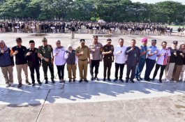 Apel Siaga Bawaslu Se-Sulsel, Pj Gubernur Bahtiar Ajak Wujudkan Pemilu Damai