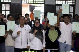 750 Persil Tanah Desa Tandung Miliki Sertifikat, Bupati Luwu Utara Apresiasi BPN