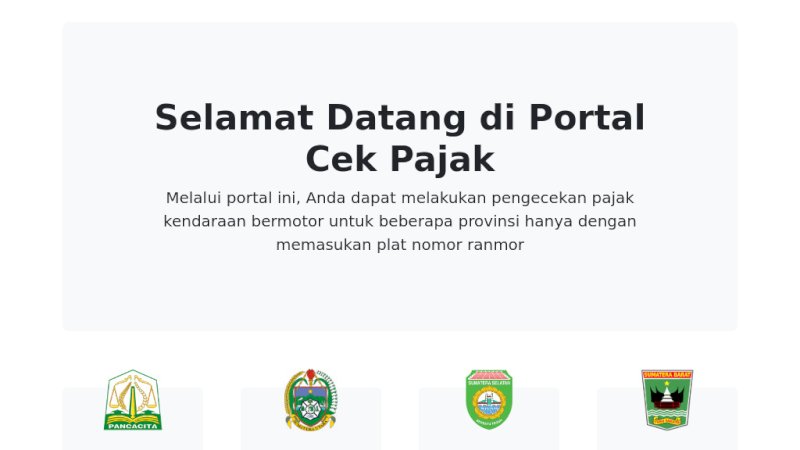 Praktis! Cek Pajak Kendaraan Online Lewat Cekpajak.id