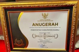 Pemkab Barru Peringkat Ketiga Keterbukaan Informasi Publik Sulsel 2023