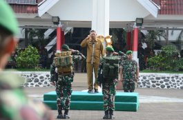 Pj Sekda Sulsel Jadi Irup Serah Terima Peleton Beranting Yudha Wastu Pramuka Jaya
