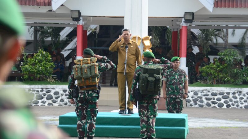 Pj Sekda Sulsel Jadi Irup Serah Terima Peleton Beranting Yudha Wastu Pramuka Jaya