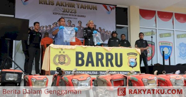 Polres Barru Ungkap Komplotan Pencuri Mesin Traktor, Amankan 5 Pelaku