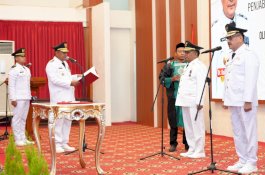 Lantik Junaedi dan Basra sebagai Pj Bupati Jeneponto dan Sidrap, Pj Gubernur Sulsel: Langsung Kerja!