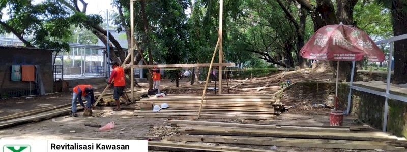 Dispora Makassar Mulai Lakukan Renovasi Lapangan Karebosi