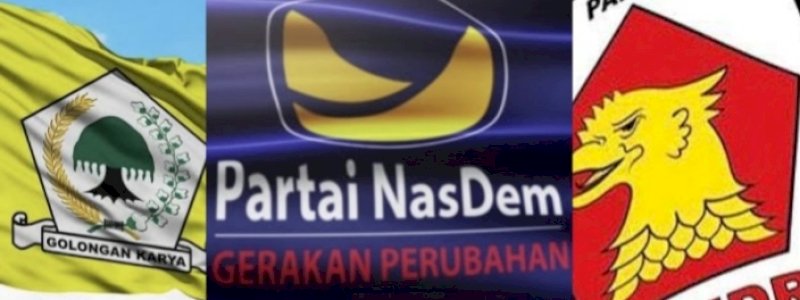 Hasil Survei Terbaru, Pilgub Sulsel Pertarungan Nasdem, Gerindra dan Golkar