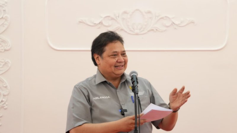 Menteri Koordinator (Menko) Perekonomian, Airlangga Hartarto. (Foto: Pemprov Sulsel)