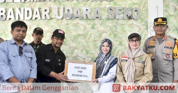 Antisipasi Risiko, Penyaluran Logistik Pemilu di Luwu Utara Gunakan Pesawat Perintis