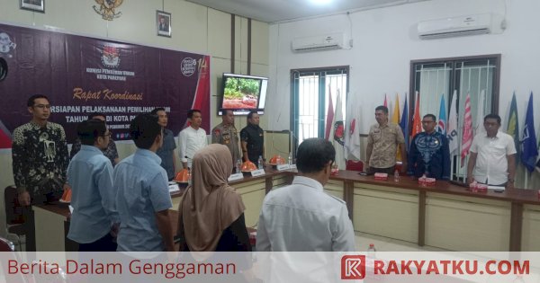 Rakor Persiapan Pelaksanaan Pemilu , PJ Wali Kota Parepare Harap Sinergitas Sukseskan Pemilu