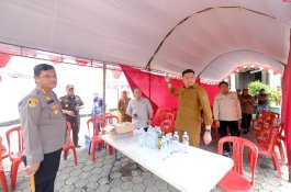 Bupati Gowa dan Forkopimda Tinjau TPS Pemilu 2024