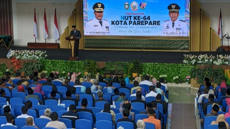 Berlangsung Meriah, Peringatan HUT ke-64 Parepare Dipusatkan di Auditorium IAIN