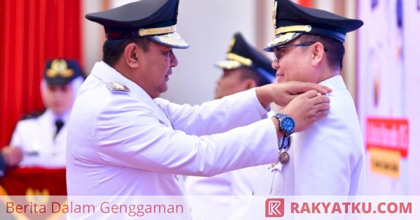 Pj Gubernur Sulsel Lantik Muhammad Saleh dan Andi Batara Lipu Sebagai Pj Bupati Luwu dan Wajo