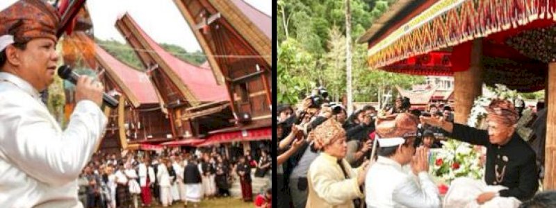 Diberi Gelar Adat di Dua Daerah ini, Calon Presiden Nomor Urut 2 Prabowo-Gibran Raih Suara Terbanyak