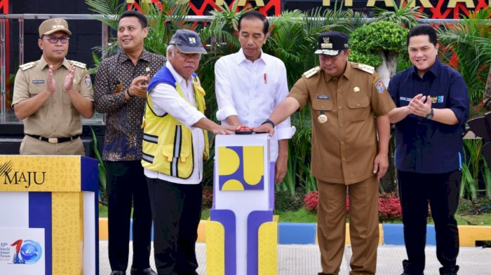 Didampingi Pj Gubernur Sulsel, Presiden Jokowi Resmikan IPAL Senilai Rp1,2 Triliun di...