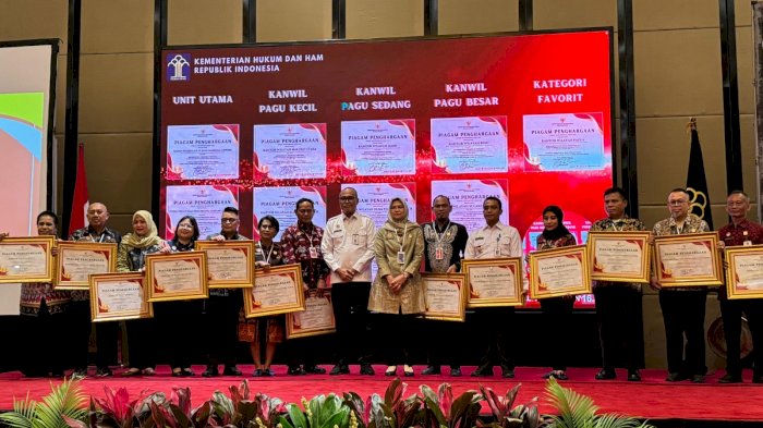 Kinerja Pelaksanaan Anggaran Terbaik, Kemenkumham Sulteng Raih Penghargaan Peringkat II Nasional