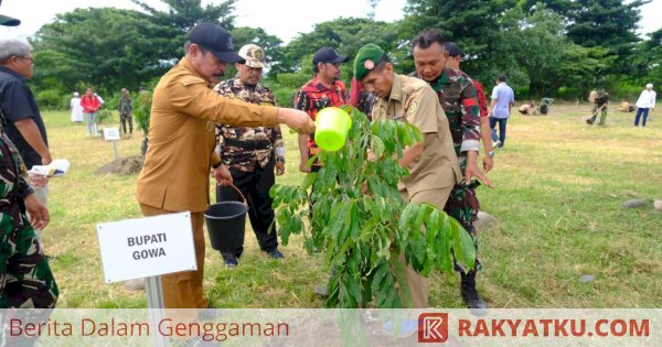 Wabup Gowa Apresiasi Program Reboisasi Divif 3 Kostrad di Kawasan Bili-Bili