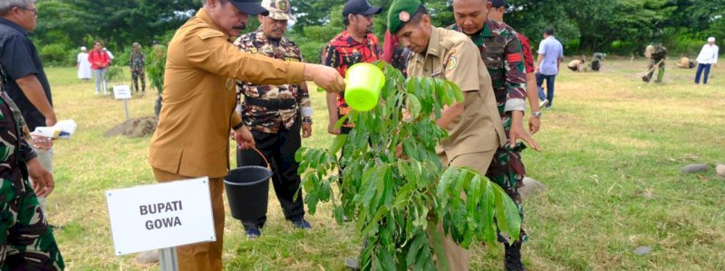 Wabup Gowa Apresiasi Program Reboisasi Divif 3 Kostrad di Kawasan Bili-Bili