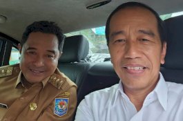 Pj Gubernur Bahtiar Semobil dengan Presiden Jokowi, Laporkan Perkembangan Sulsel
