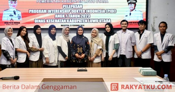 Lepas 11 Dokter Internship PIDI, Bupati Luwu Utara: Terima Kasih Dedikasinya