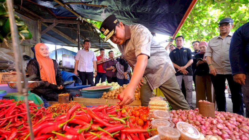 Pj Sekda Gowa Dampingi Pj Gubernur Sulsel Pantau Harga dan Ketersediaan Stok Pangan