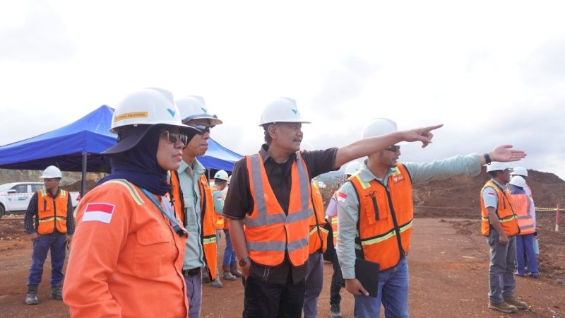 Kunjungan Penjabat (Pj) Bupati Morowali, Rachmansyah Ismail, bersama jajaran pejabat Pemerintah Kabupaten (Pemkab) Morowali ke PT Vale IGP Morowali, di Bahomotefe, Bungku Timur, Rabu (6/3/2024). (Foto: PT Vale Indonesia)