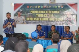Satgas TMMD Ke-119 Kodim 1409/Gowa Gelar Penyuluhan Kesehatan Bagi Masyarakat