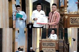 Sekwan Makassar Salurkan Dana Hibah Pemkot di Masjid Besar Al Amin