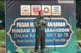Rindam XIV Hasanuddin Gelar Pasar Murah Ramadhan, Siapkan 800 Kilogram Beras dan 1 Ton Minyak Goreng