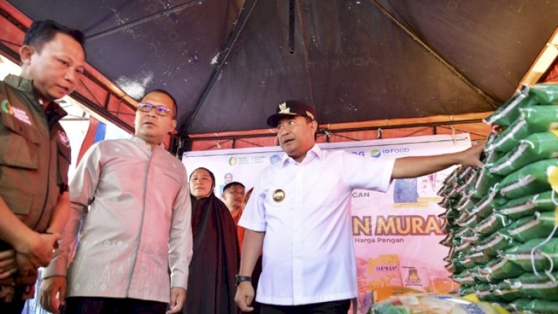 Wali Kota dan Penjabat Gubernur Pantau Gerakan Pangan Murah di Makassar saat Ramadhan