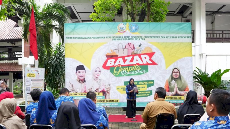 Bazar Gempita Ramadan berlangsung di di Pelataran Kantor Gubernur Sulsel 18 Maret hingga 5 April 2024. (Foto: Pemprov Sulsel)