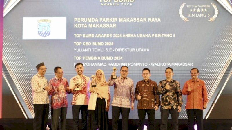 Pemkot Makassar Raih Lima Penghargaan Top BUMD 2024