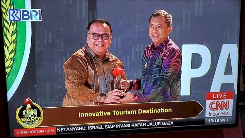Kota Parepare Raih Penghargaan Inovative Tourism Destination di CNN Indonesia Award